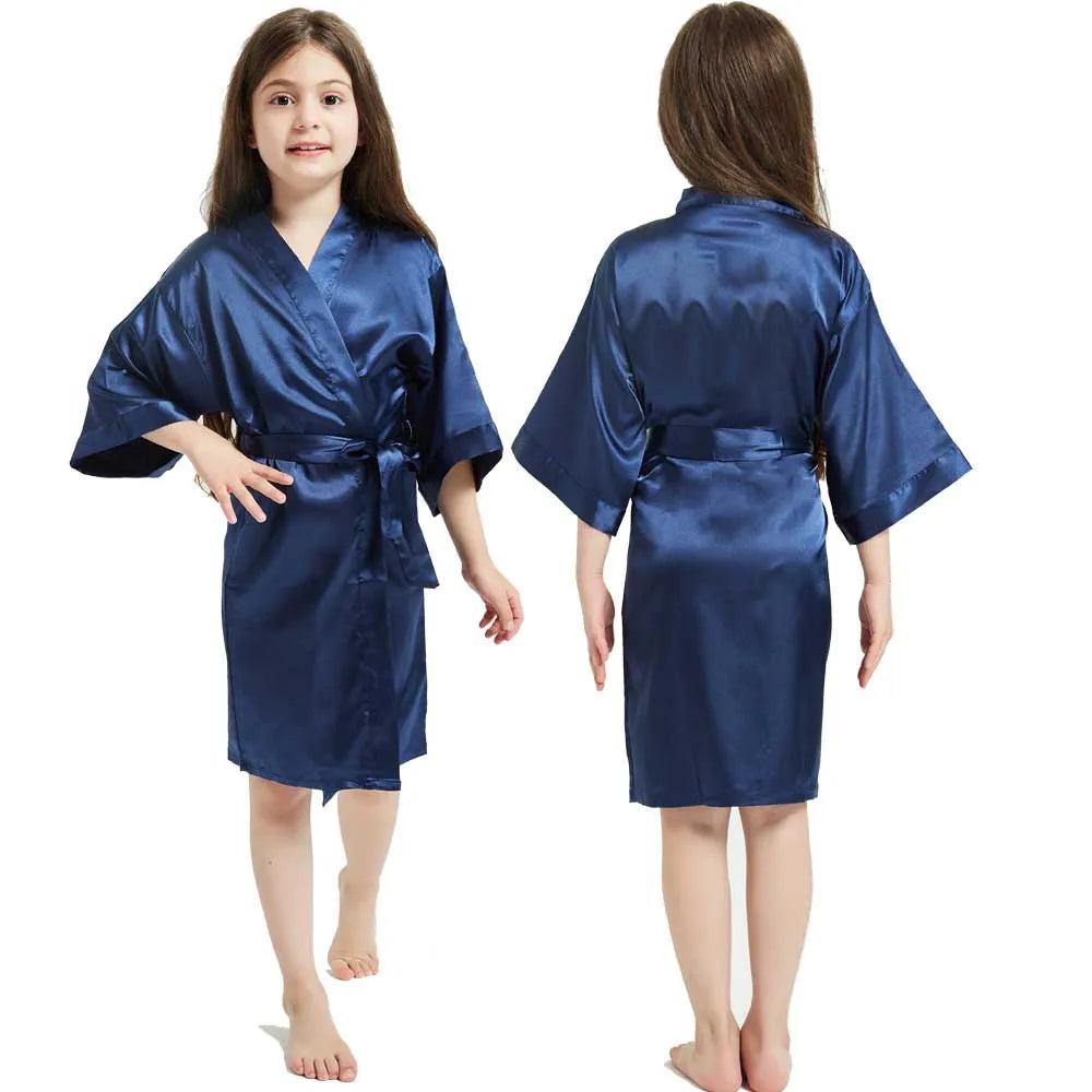 Peignoir Satiné Fille