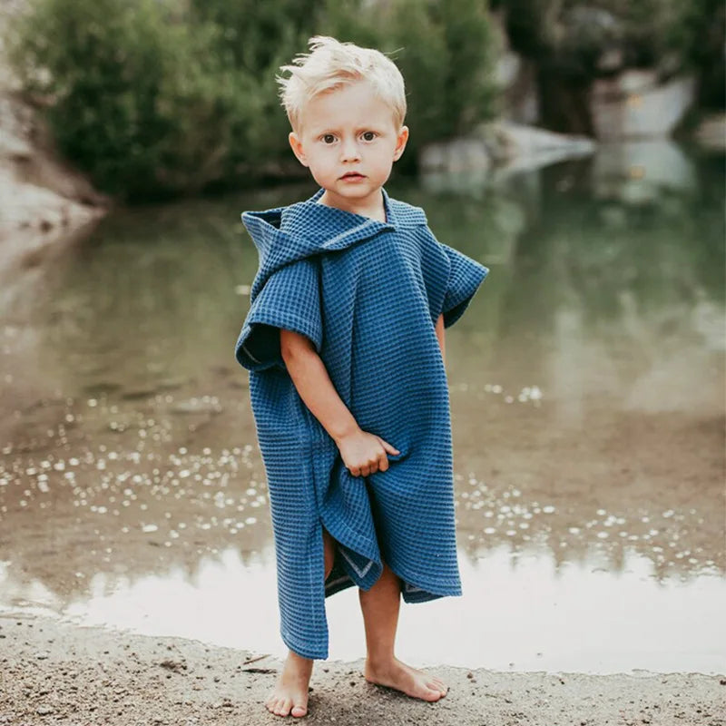 Poncho Bébé Nid d’Abeille