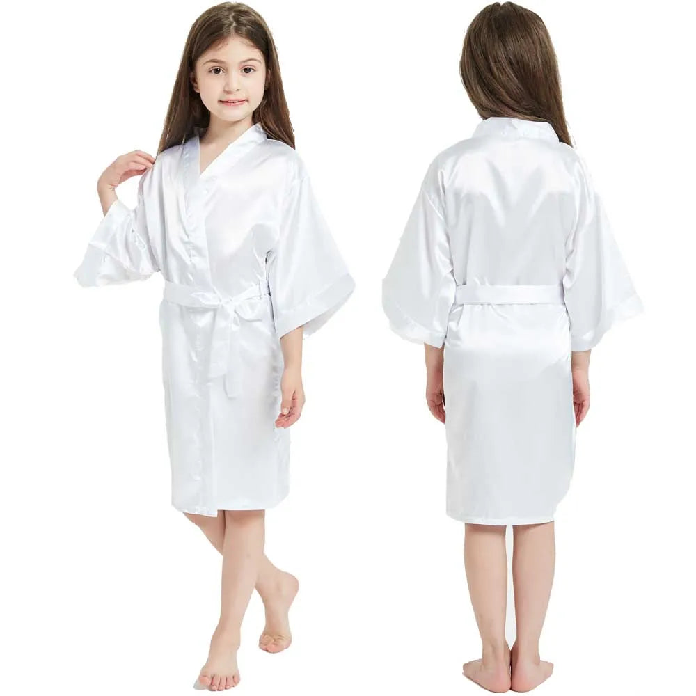 Peignoir Satiné Fille