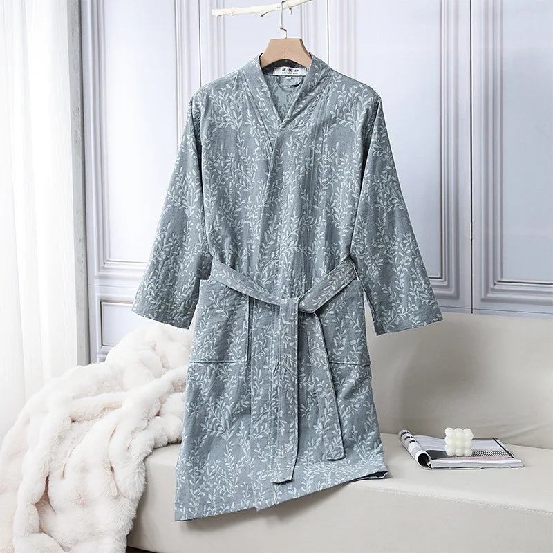 Peignoir Coton Brodé