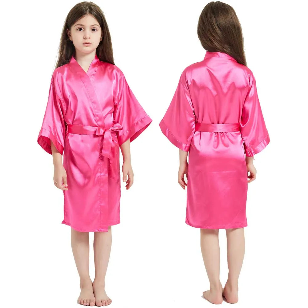 Peignoir Satiné Fille