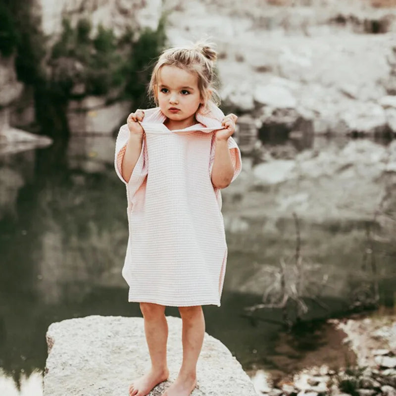 Poncho Bébé Nid d’Abeille