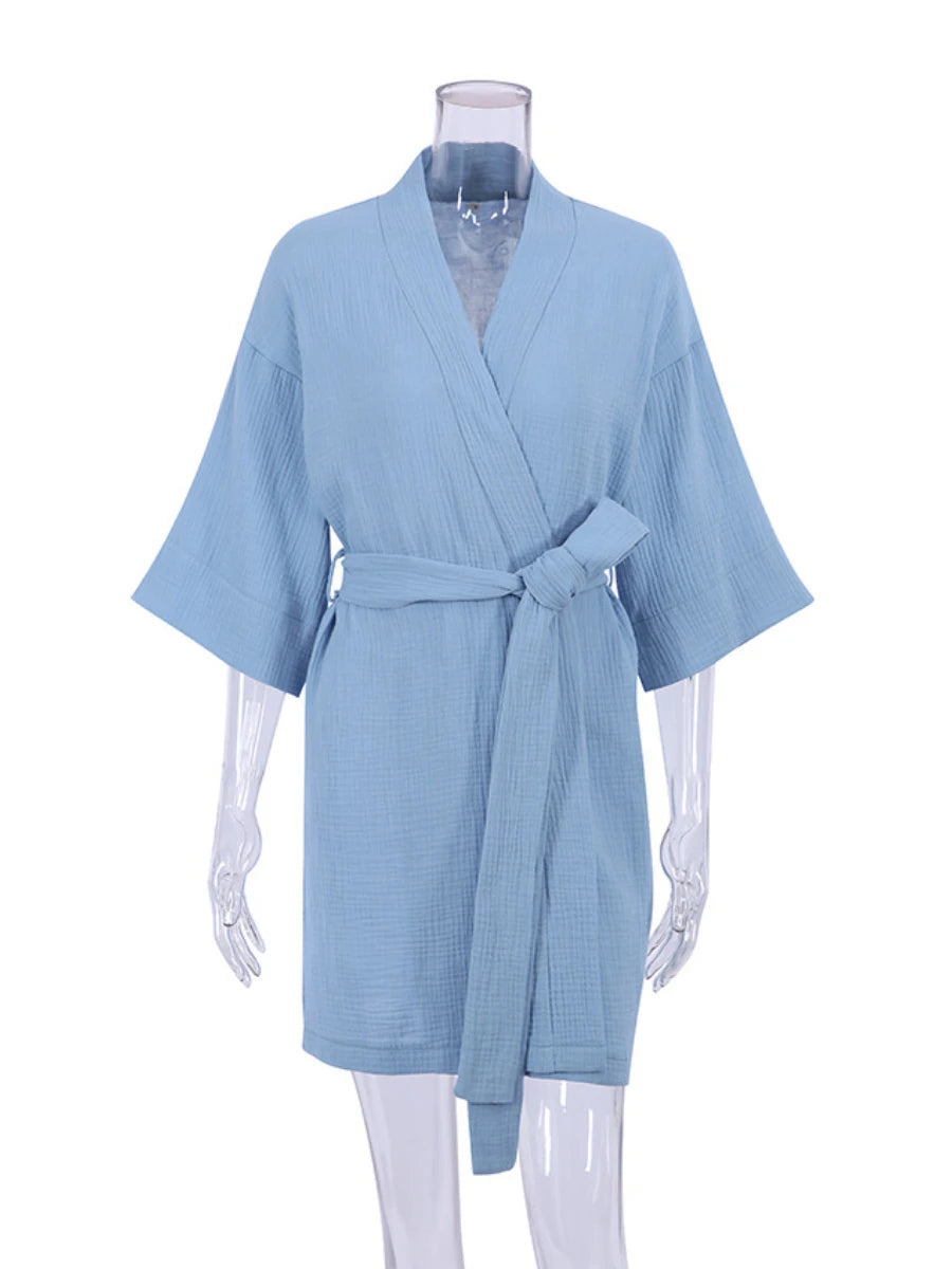 Robe Peignoir Coton Léger