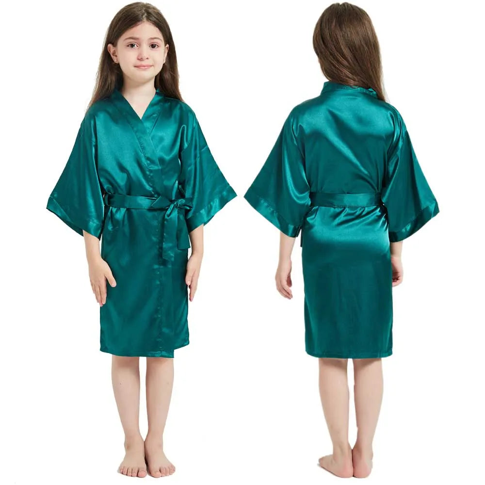 Peignoir Satiné Fille