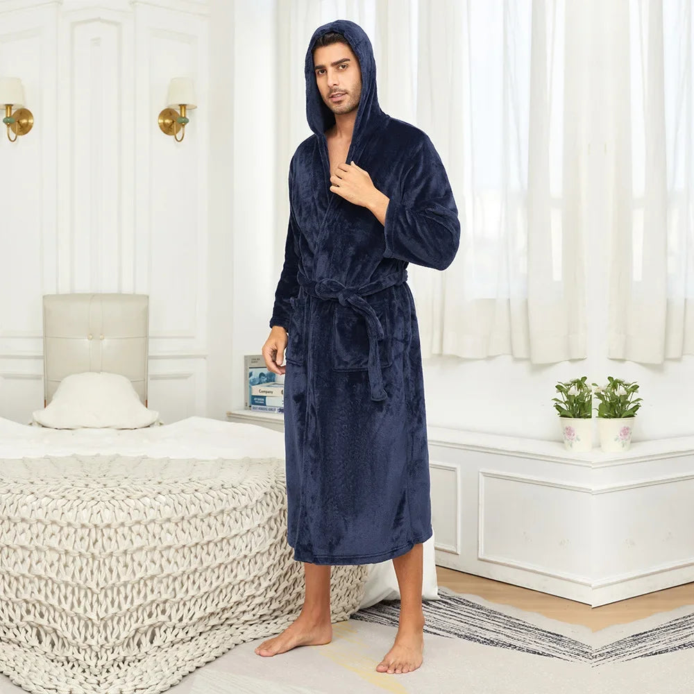 Peignoir Homme Capuche