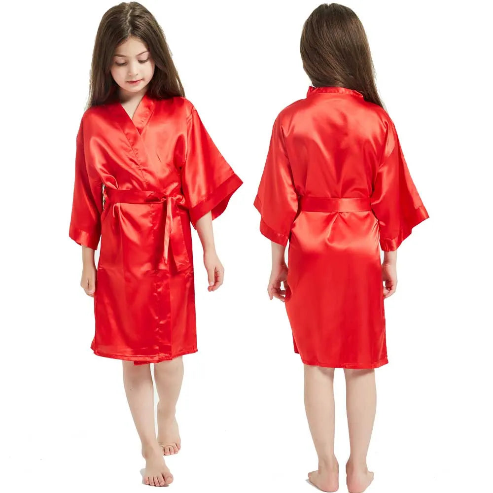 Peignoir Satiné Fille