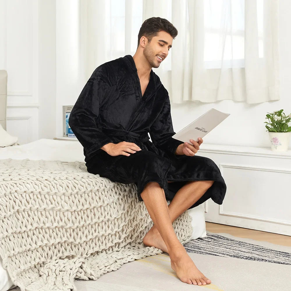 Peignoir Homme Capuche