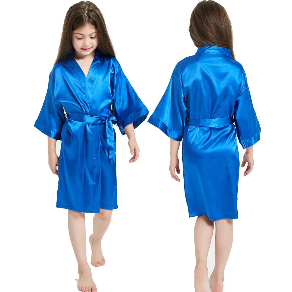 Peignoir Satiné Fille