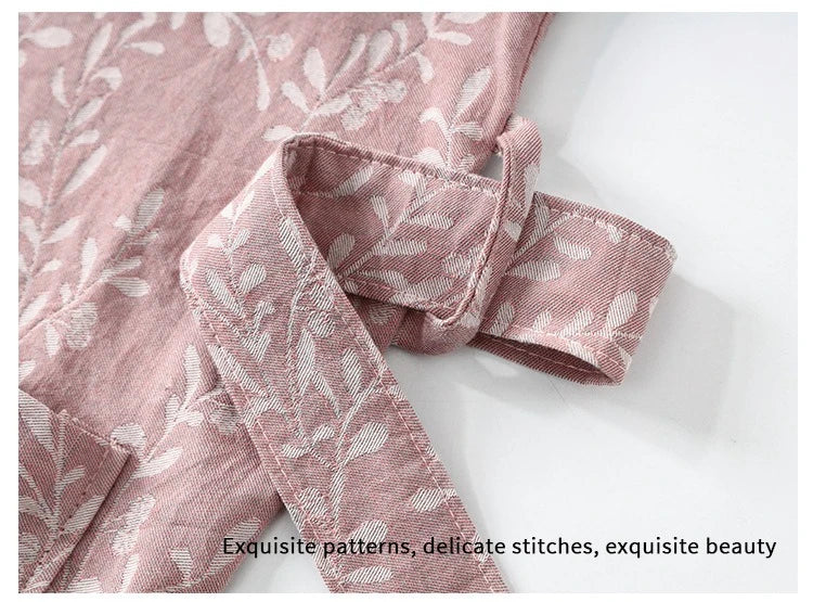 Peignoir Coton Brodé