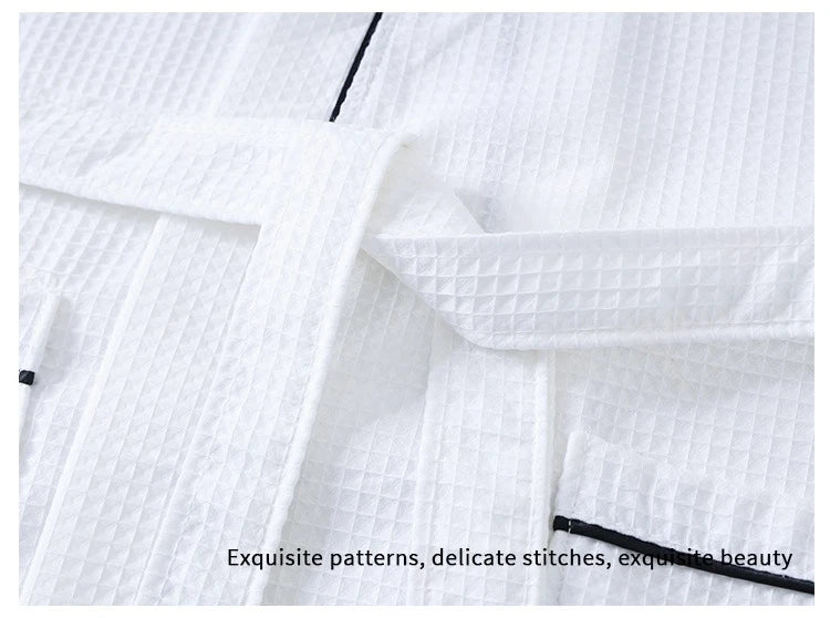 Peignoir Coton Nid d’Abeille