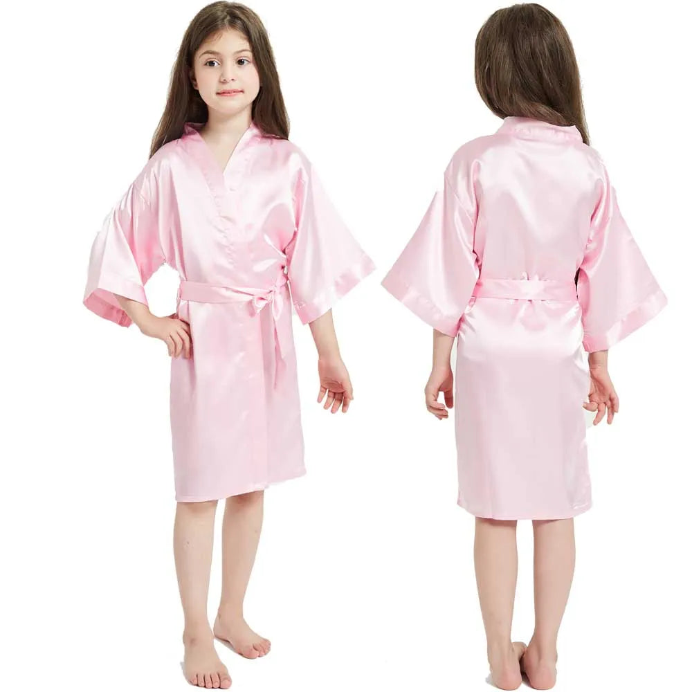 Peignoir Satiné Fille