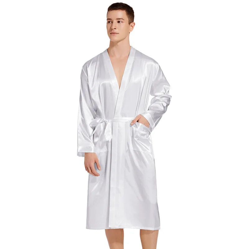 Peignoir Satin Homme