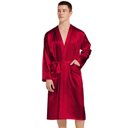 Peignoir Satin Homme