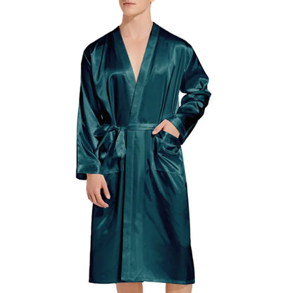 Peignoir Satin Homme