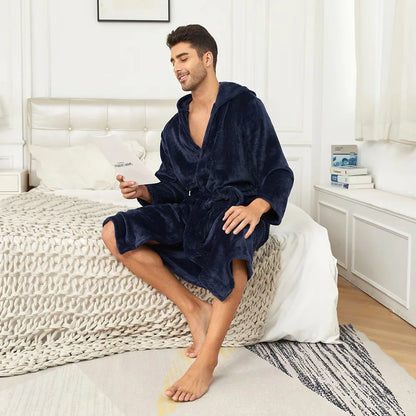 Peignoir Homme Capuche