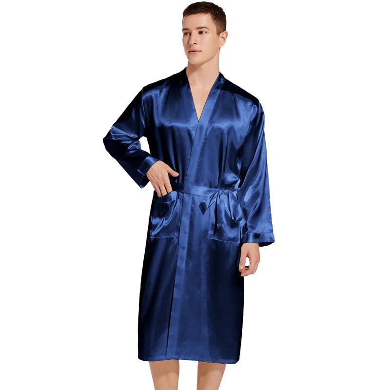 Peignoir Satin Homme
