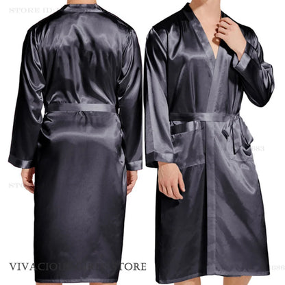 Peignoir Satin Homme