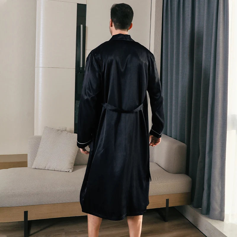 Peignoir Chic Satin Homme