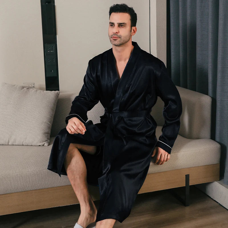 Peignoir Chic Satin Homme