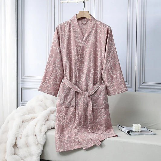 Peignoir Coton Brodé