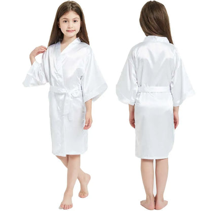 Peignoir Satiné Fille