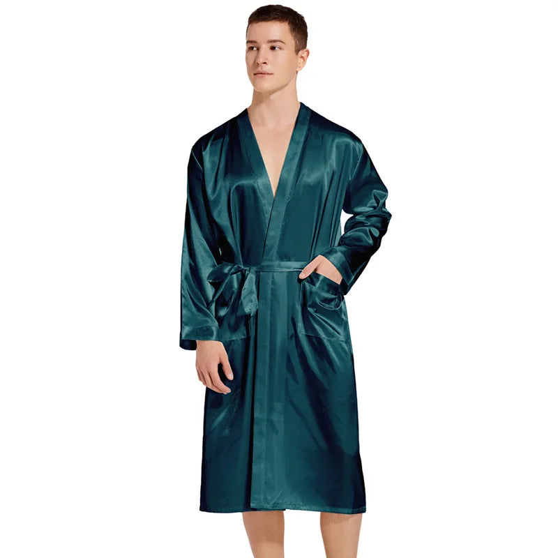 Peignoir Satin Homme