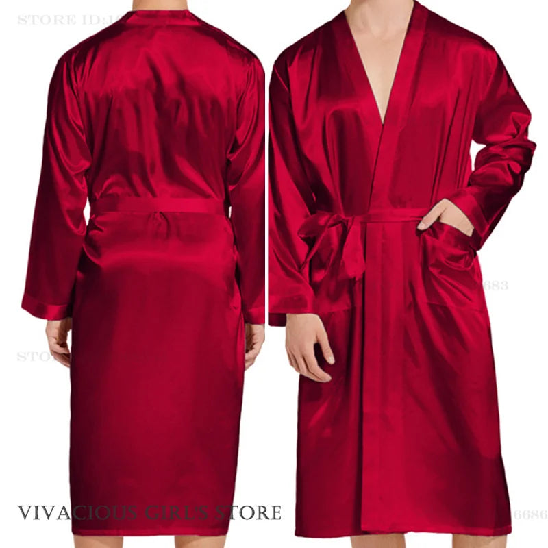 Peignoir Satin Homme