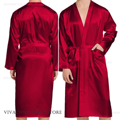 Peignoir Satin Homme