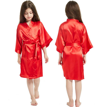 Peignoir Satiné Fille