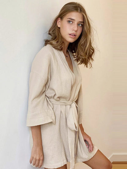 Robe Peignoir Coton Léger
