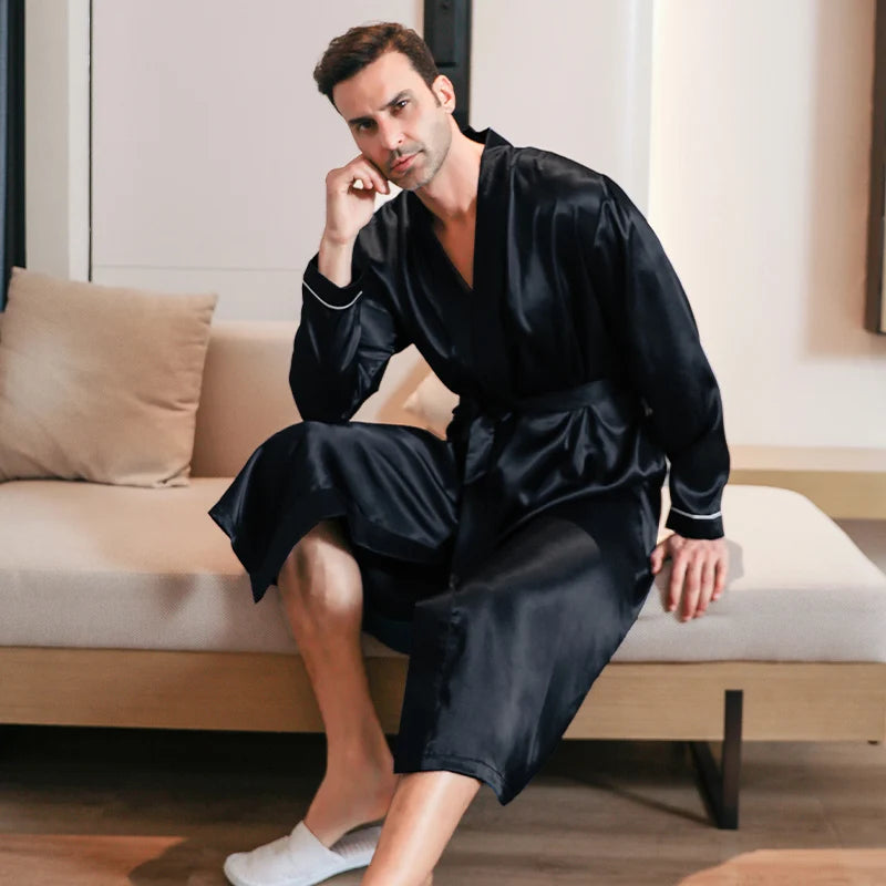 Peignoir Chic Satin Homme