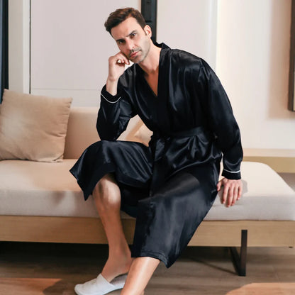 Peignoir Chic Satin Homme