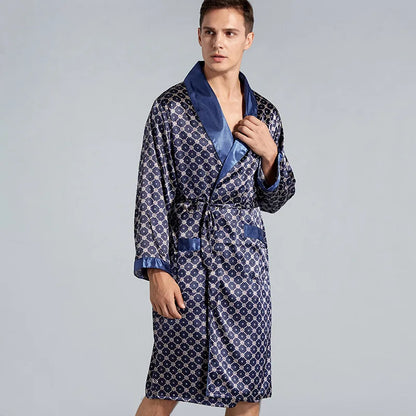 Peignoir Court Homme Satin