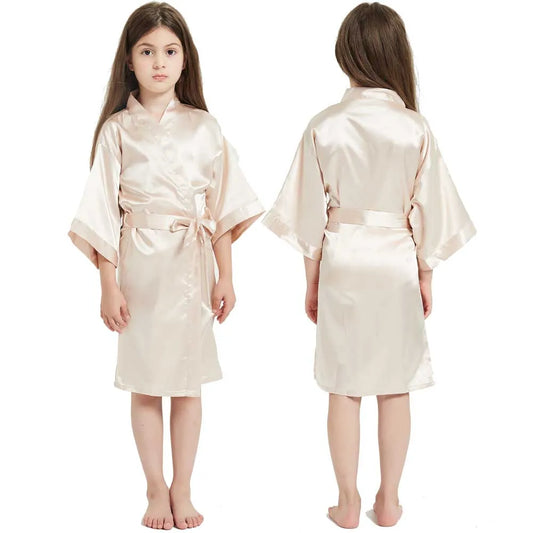Peignoir Satiné Fille