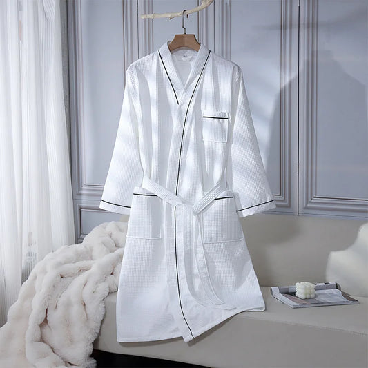 Peignoir Coton Nid d’Abeille