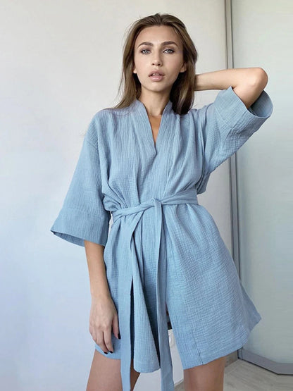 Robe Peignoir Coton Léger