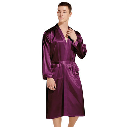Peignoir Satin Homme