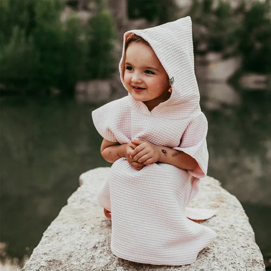 Poncho Bébé Nid d’Abeille