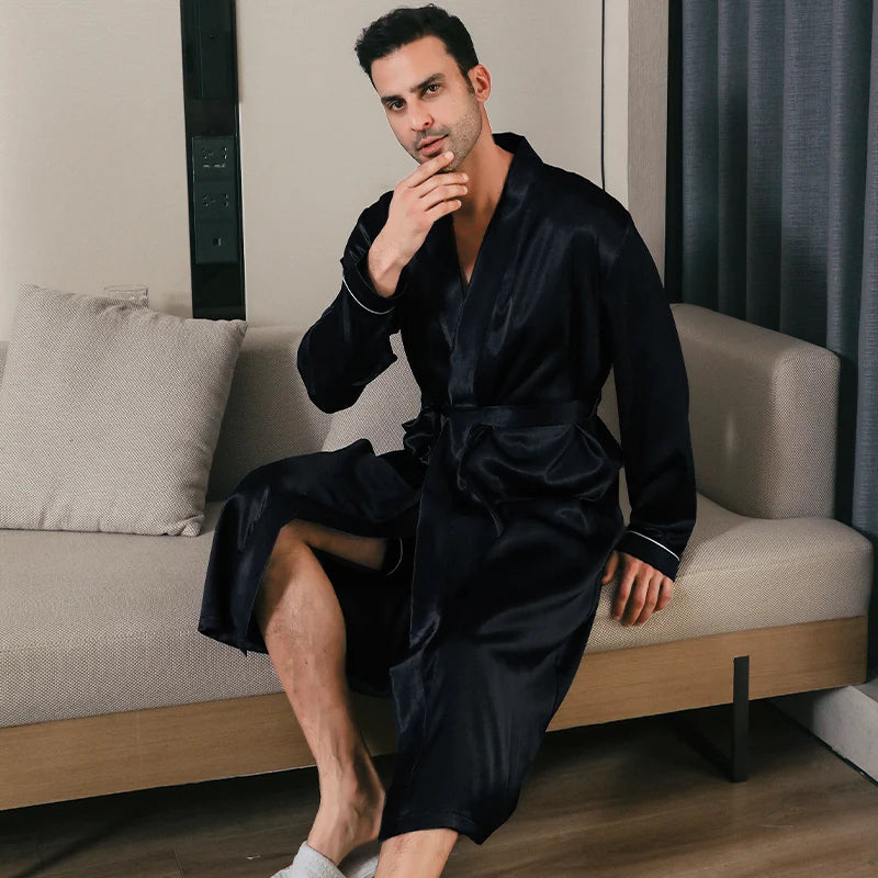 Peignoir Chic Satin Homme