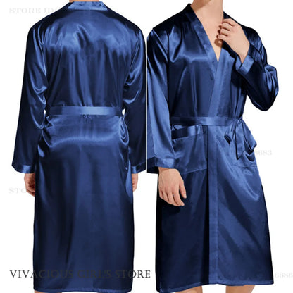 Peignoir Satin Homme