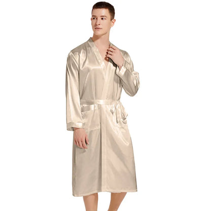 Peignoir Satin Homme