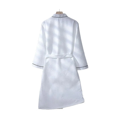 Peignoir Coton Nid d’Abeille