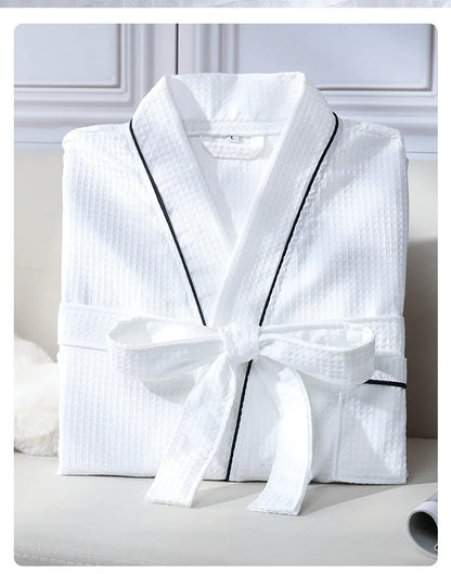 Peignoir Coton Nid d’Abeille
