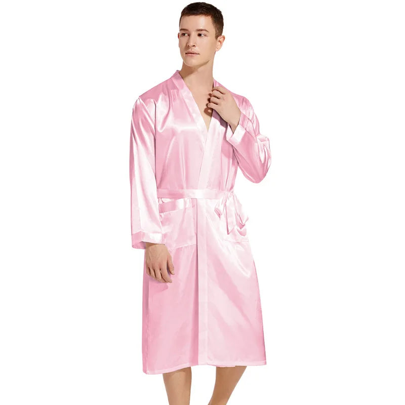 Peignoir Satin Homme